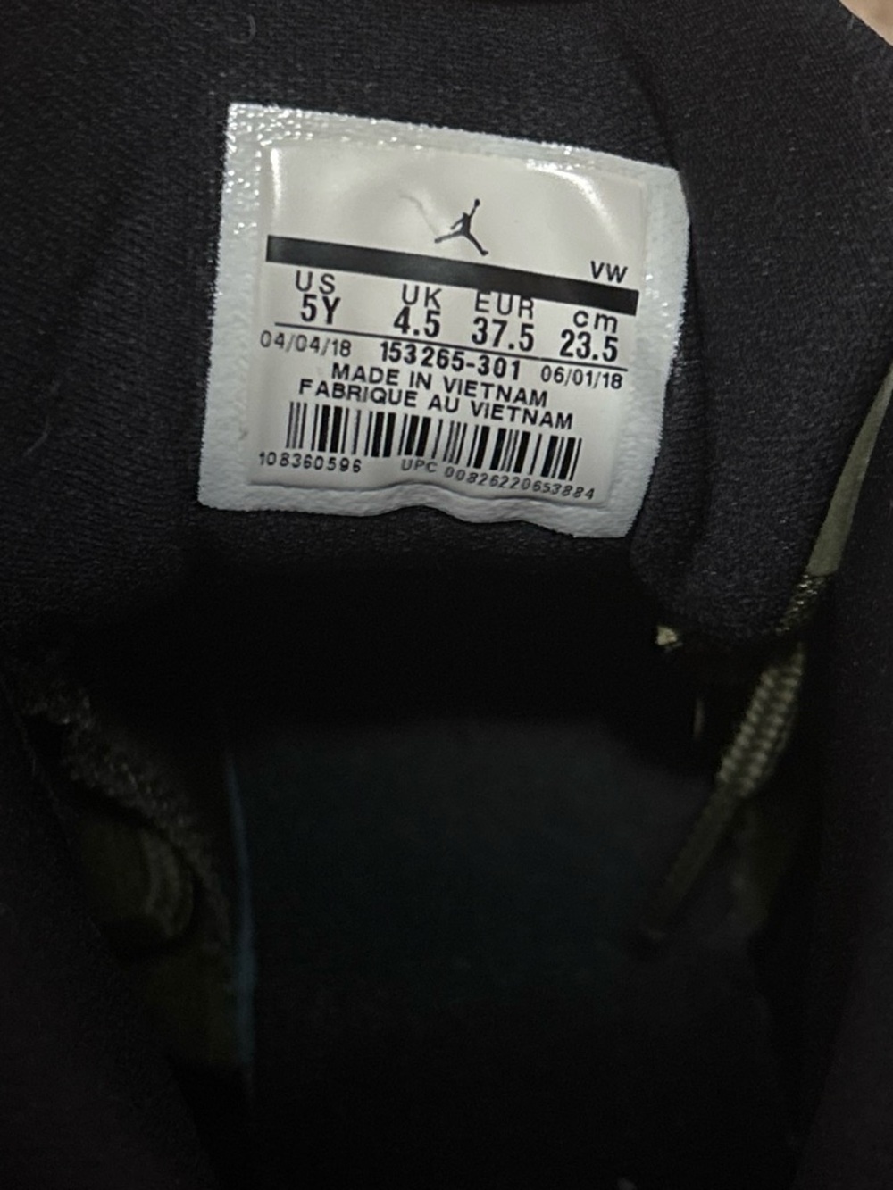 Air Jordan 12 Retro Olive Green Sneakers - Picture 5 of 5